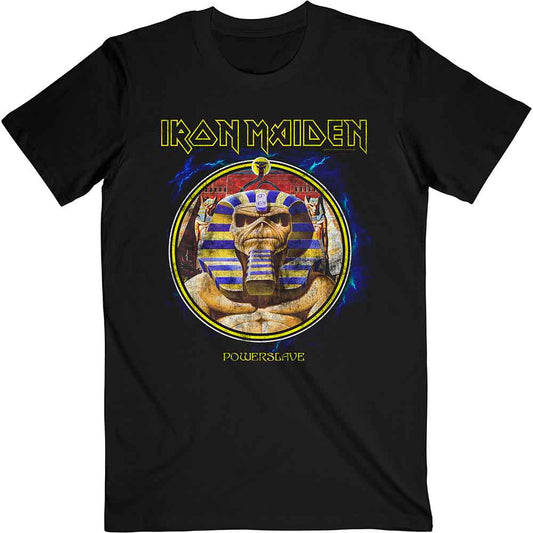 Iron Maiden T-Shirt: Powerslave Mummy Circle