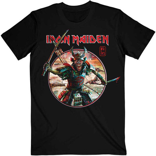 Iron Maiden T-Shirt: Senjutsu Eddie Warrior Circle
