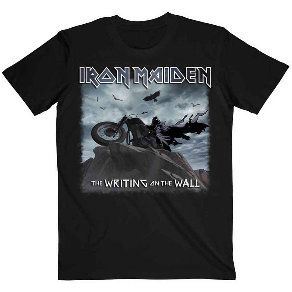 Iron Maiden T-Shirt: The Writing on the Wall Single Cover