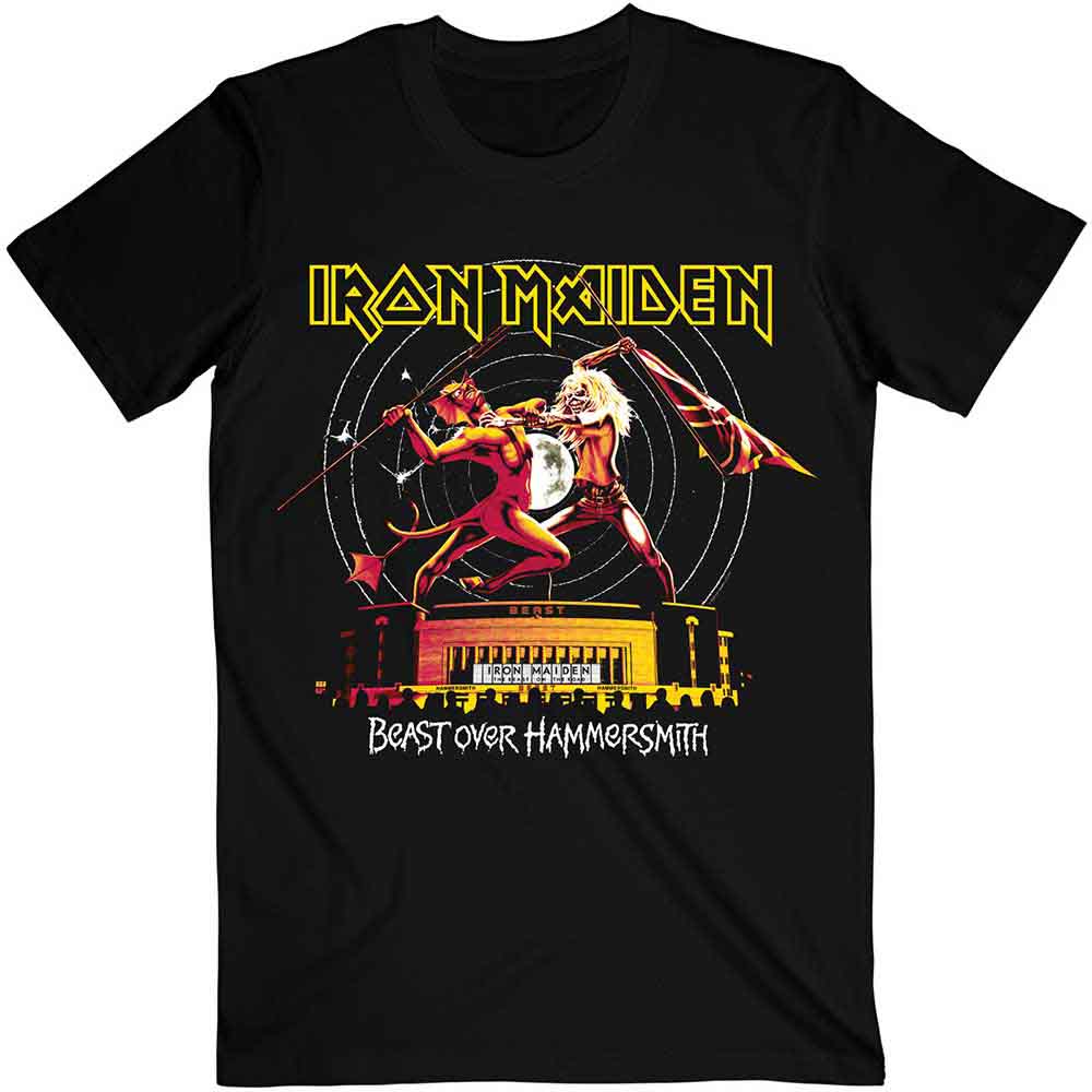 Iron Maiden T-Shirt: Beast Over Hammersmith Eddie & Devil Tonal