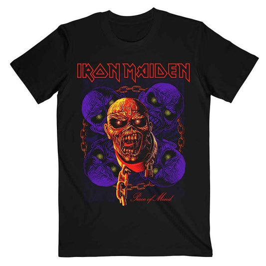Iron Maiden T-Shirt: Piece of Mind Multi Head Eddie