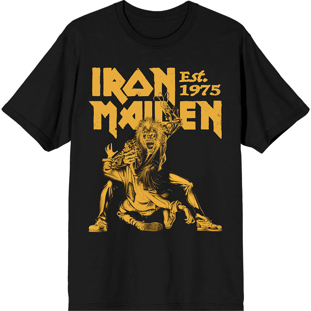 Iron Maiden T-Shirt: Est. 1975 Claw Yellow Graphic