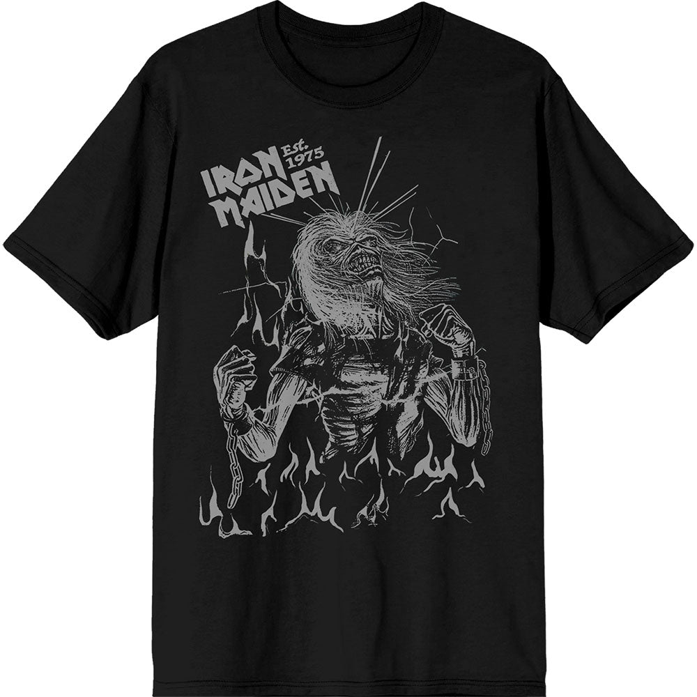 Iron Maiden T-Shirt: Est. 1975 Life After Death Flames