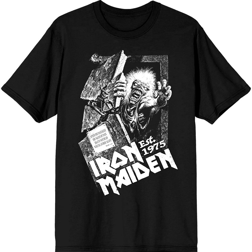 Iron Maiden T-Shirt: Est. 1975 No Prayer Grave