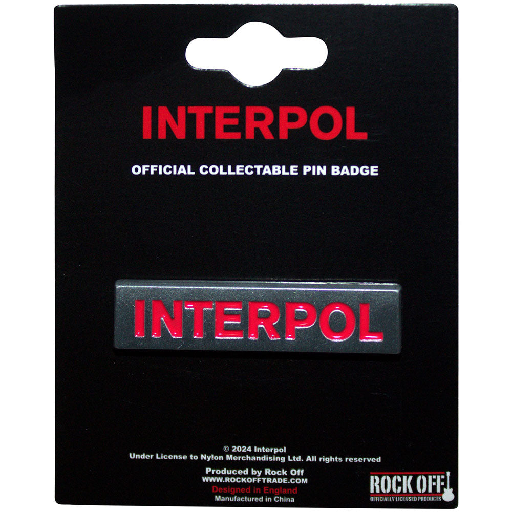 Interpol Badge: Text Logo