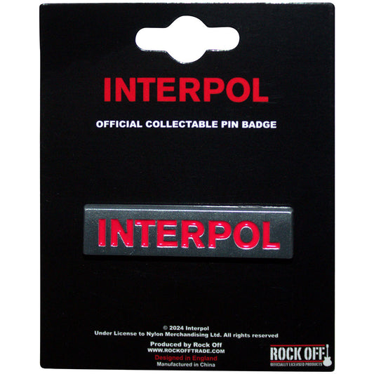 Interpol Badge: Text Logo