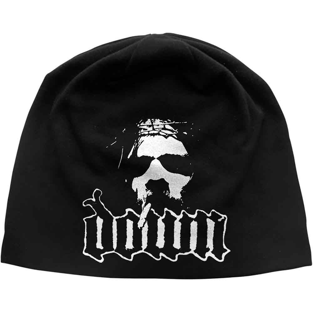 Down Beanie Hat: Logo/Face