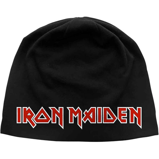 Iron Maiden Beanie Hat: Logo LD Print