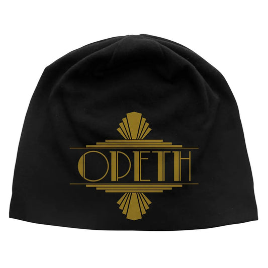 Opeth Beanie Hat: Art Deco Logo JD Print