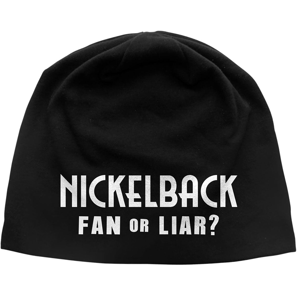 Nickelback Beanie Hat: Fan Or Liar JD Print