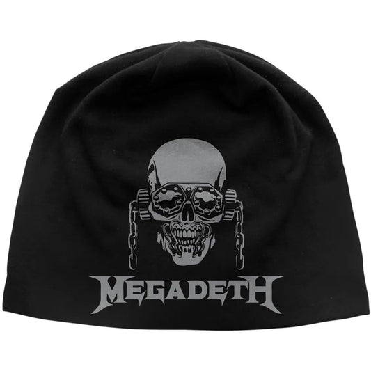 Megadeth Beanie Hat: Vic / Logo JD Print