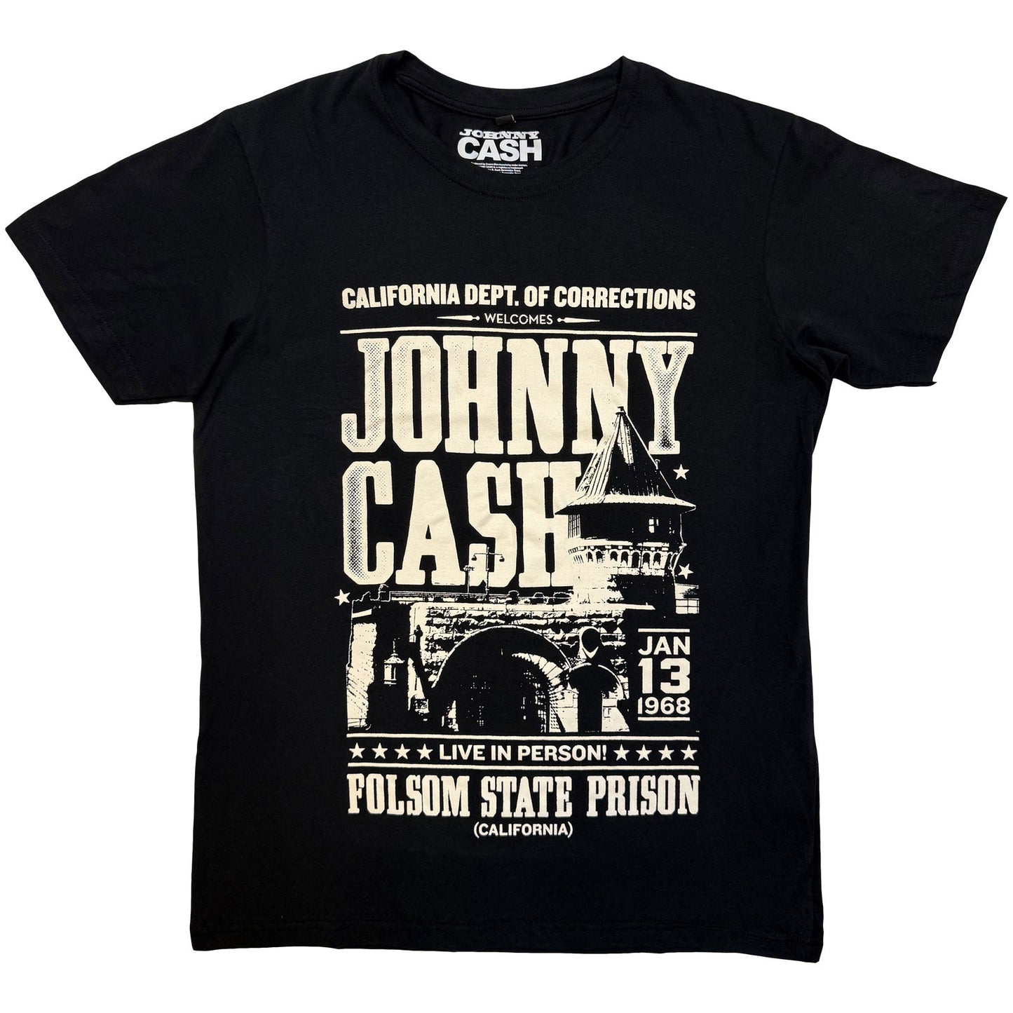 Johnny Cash Carbon T-Shirt: Prison Poster