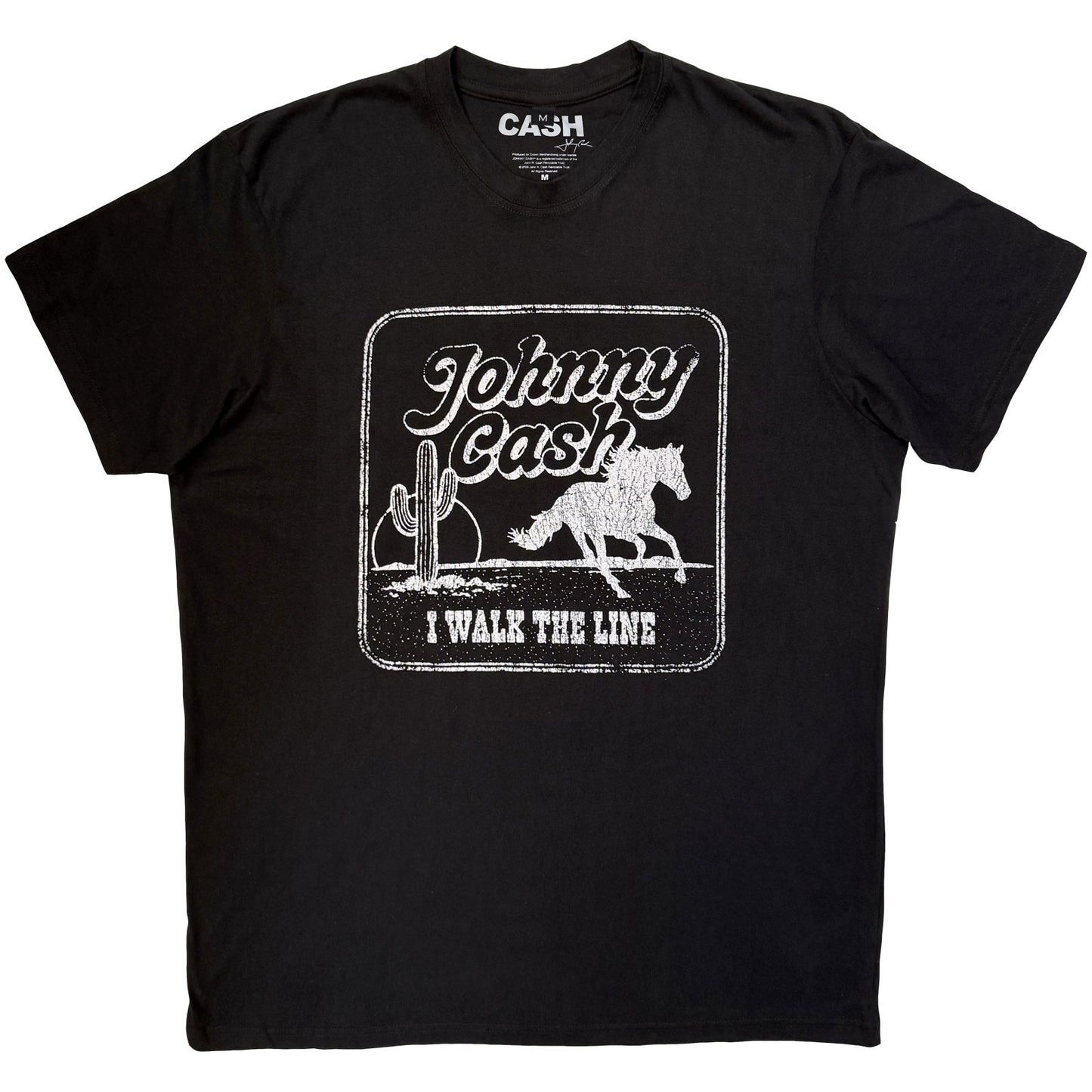 Johnny Cash Premium Carbon T-Shirt: I Walk The Line
