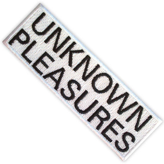 Joy Division Patch: Unknown Pleasures Text