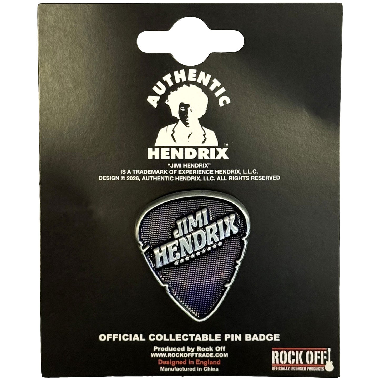 Jimi Hendrix Badge: Plectrum