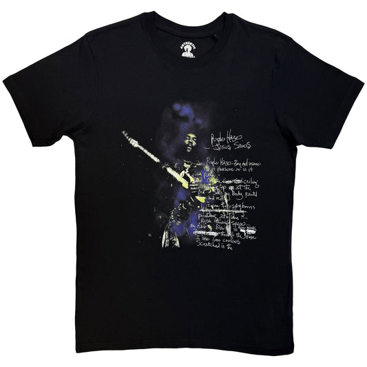 Jimi Hendrix T-Shirt: Purple Haze Lyrics