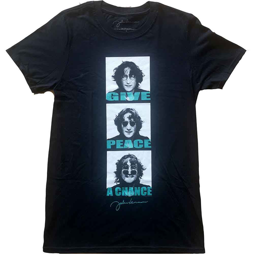 John Lennon T-Shirt: Give Peace A Chance Stack