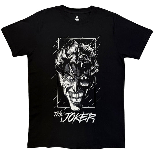 DC Comics T-Shirt: Joker Black & White Grin