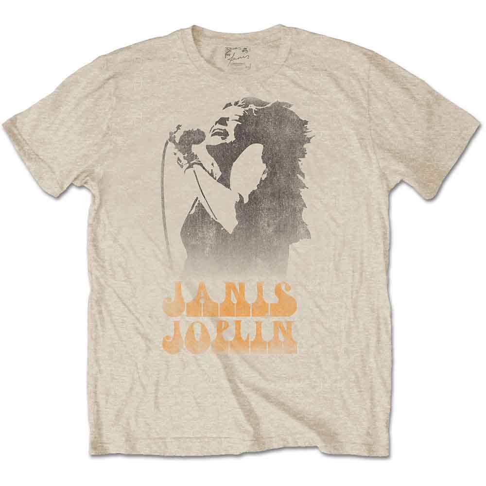 Janis Joplin T-Shirt: Working The Mic