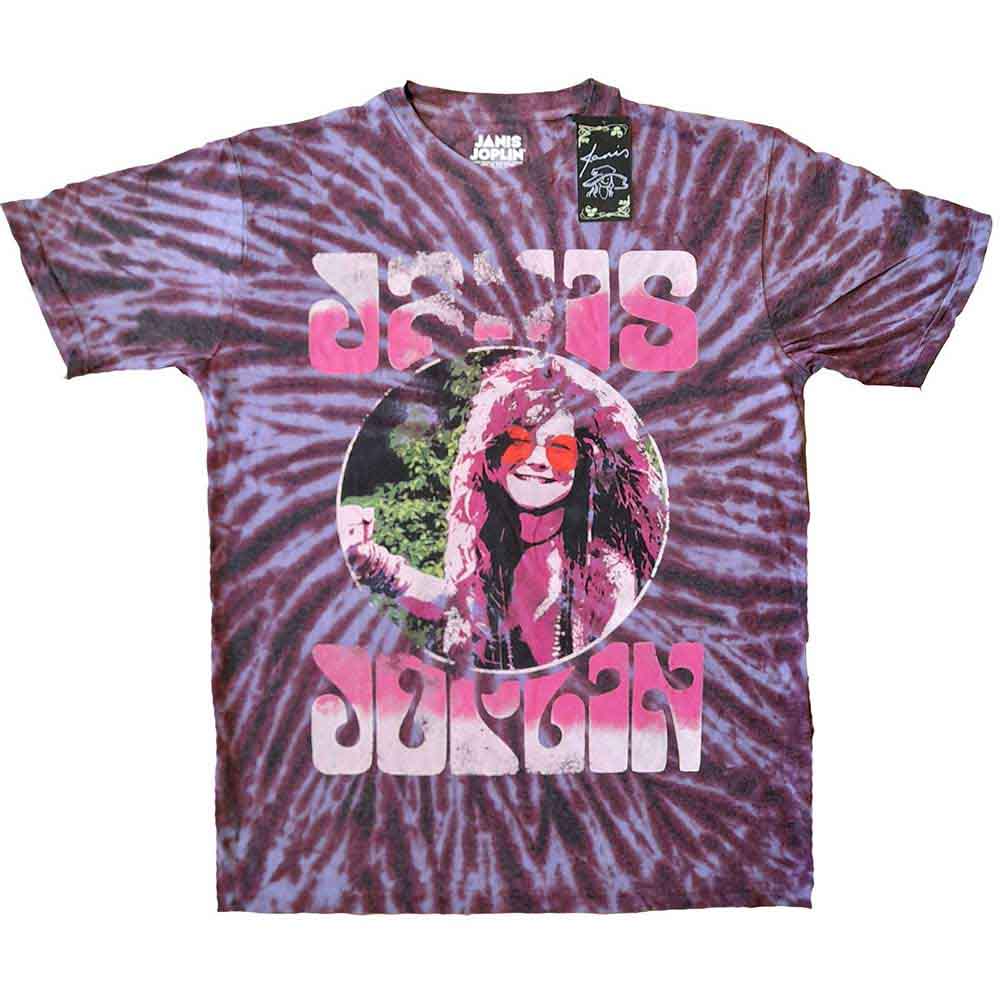 Janis Joplin T-Shirt: Pink Shades
