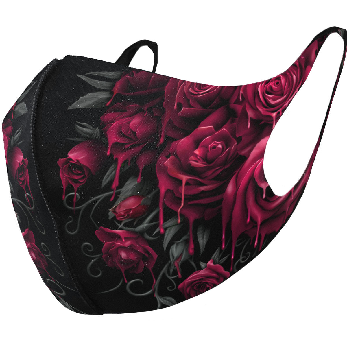 Spiral Face Mask: Blood Rose