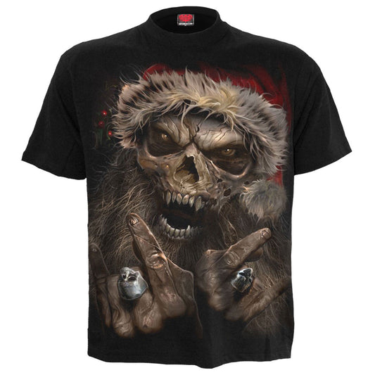 Spiral T-Shirt: Rock Santa