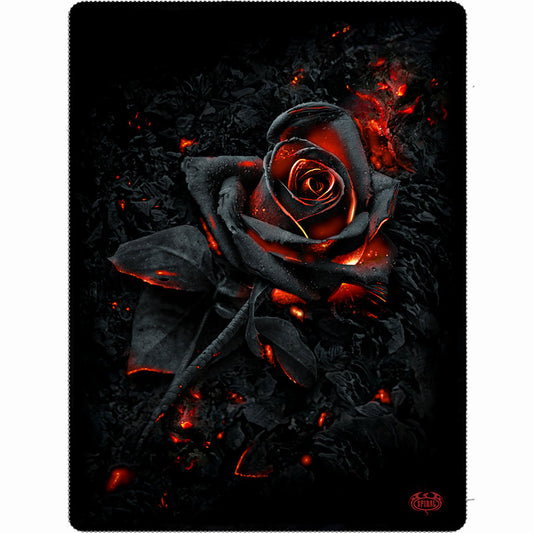 Spiral Fleece Blanket: Burnt Rose