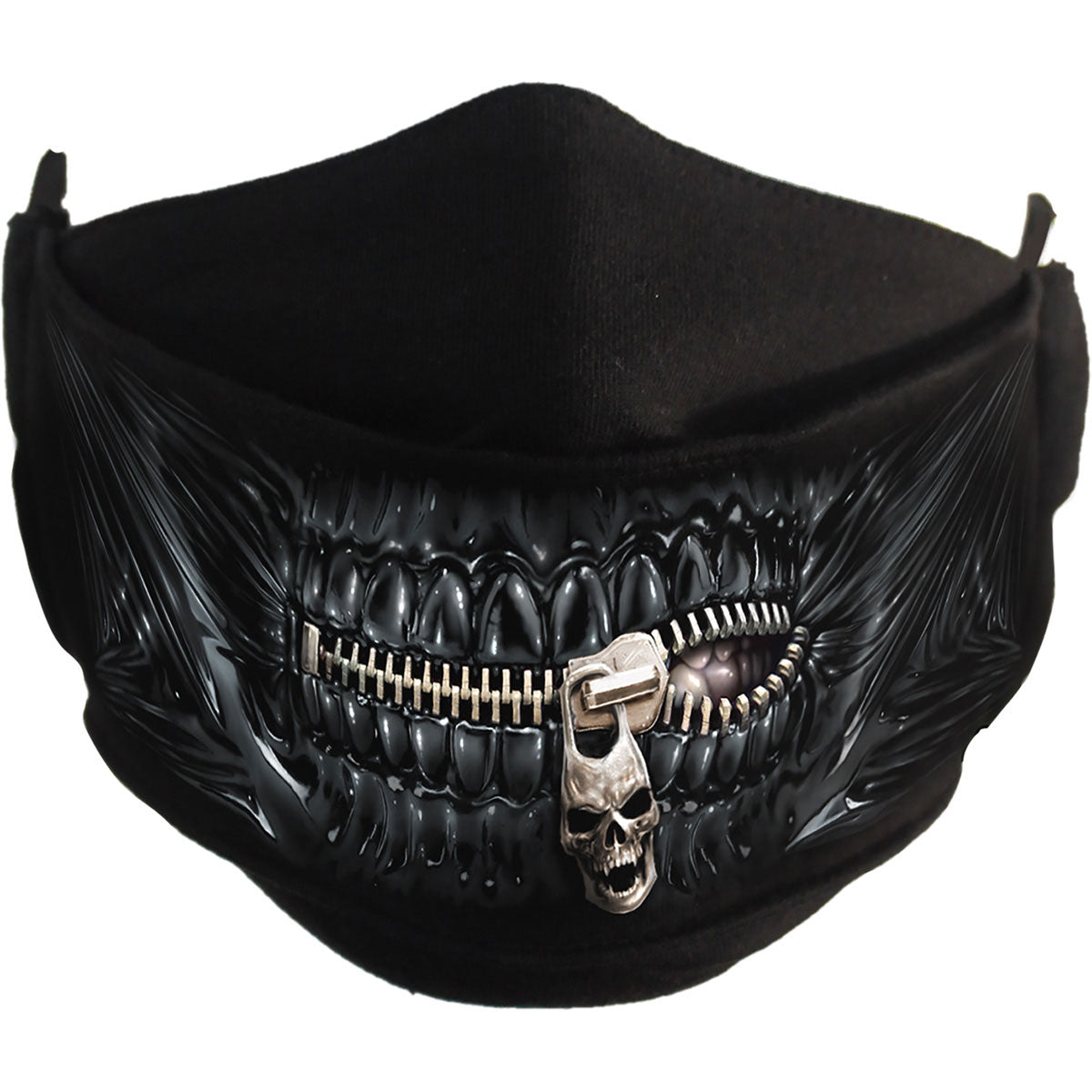 Spiral Fashion Mask: Zipped Mouth