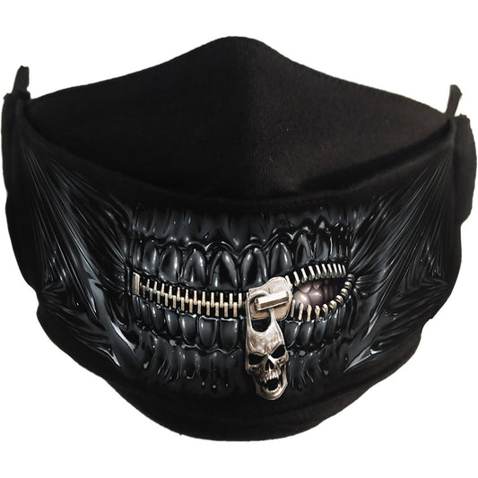 Spiral Fashion Mask: Zipped Mouth