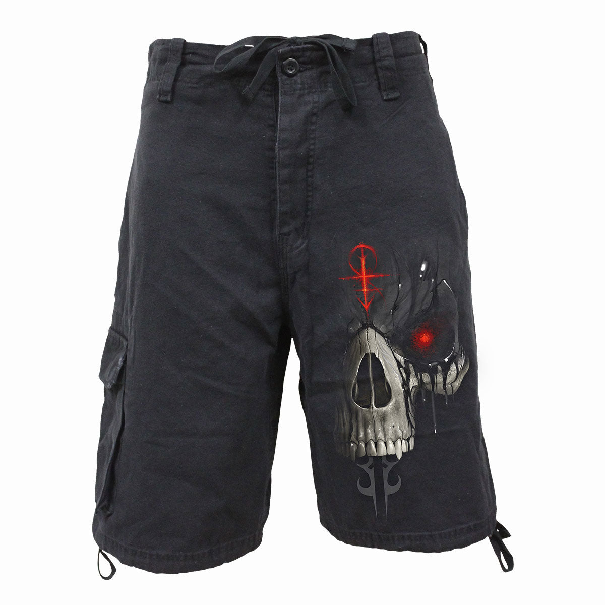 Spiral Vintage Cargo Shorts: Dark Death