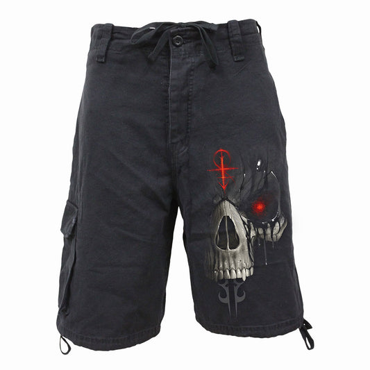 Spiral Vintage Cargo Shorts: Dark Death