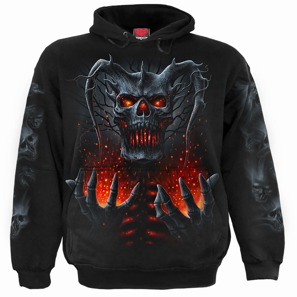 Spiral Pullover Hoodie: Death Embers