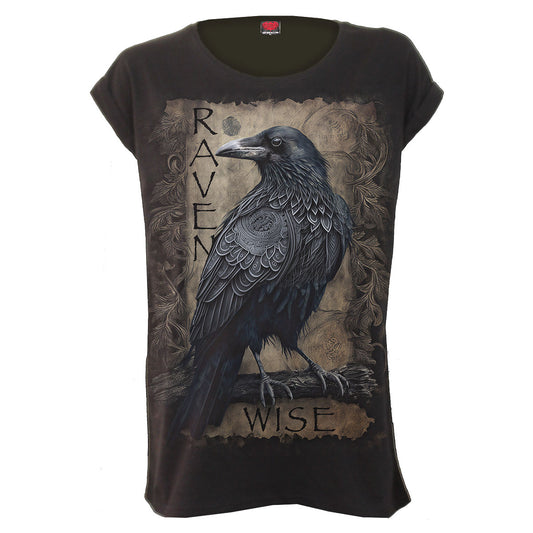 Spiral Ladies Loose Fit T-Shirt: Raven Wise