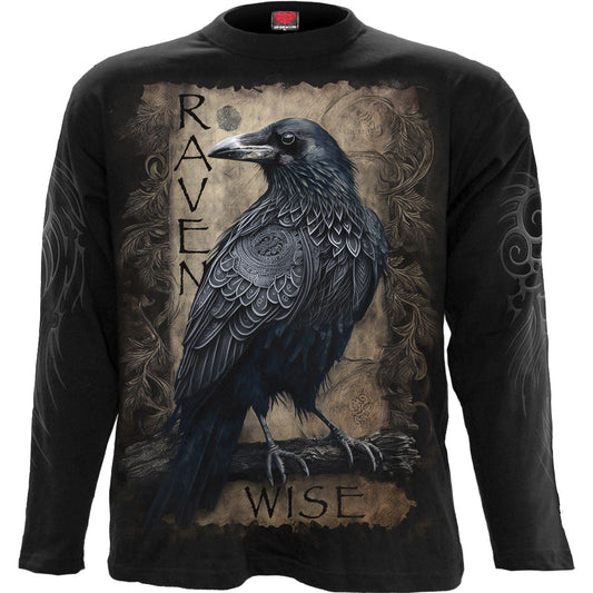 Spiral Long Sleeve T-Shirt: Raven Wise