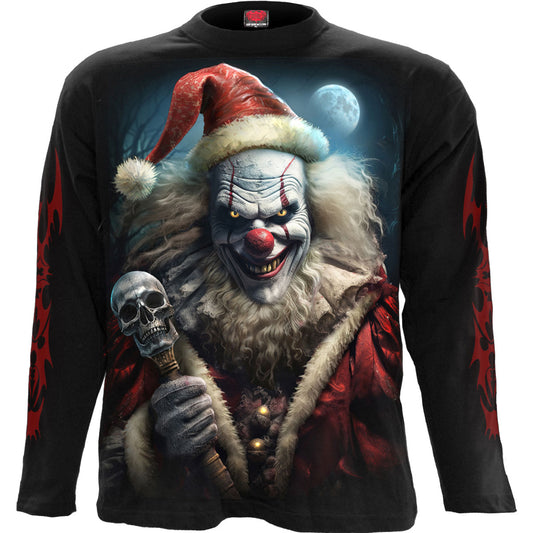Spiral Long Sleeve T-Shirt: Santa Clown