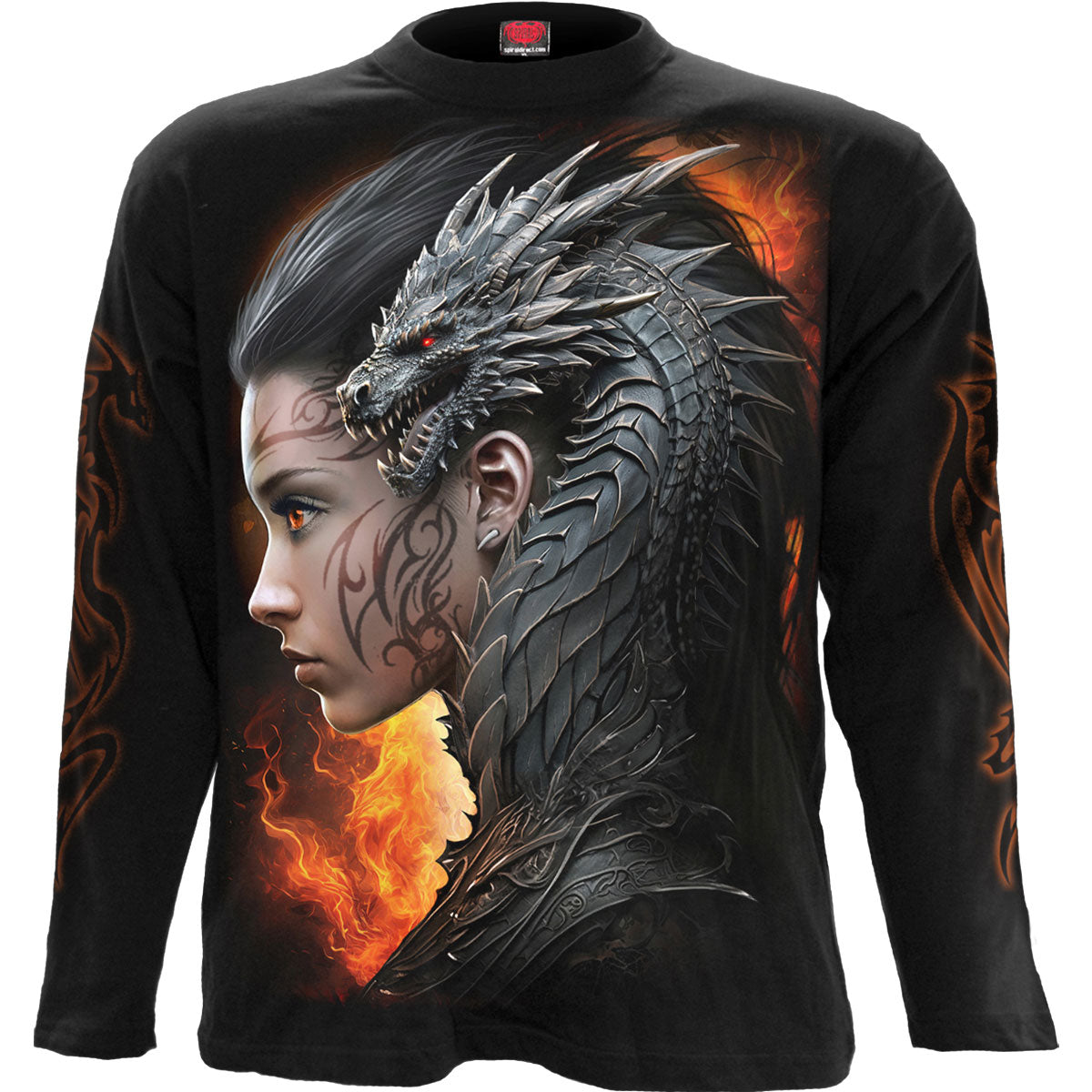 Spiral Long Sleeve T-Shirt: Draco Queen