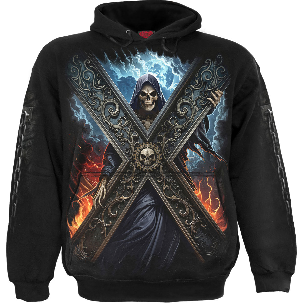 Spiral Pullover Hoodie: Crossed Over