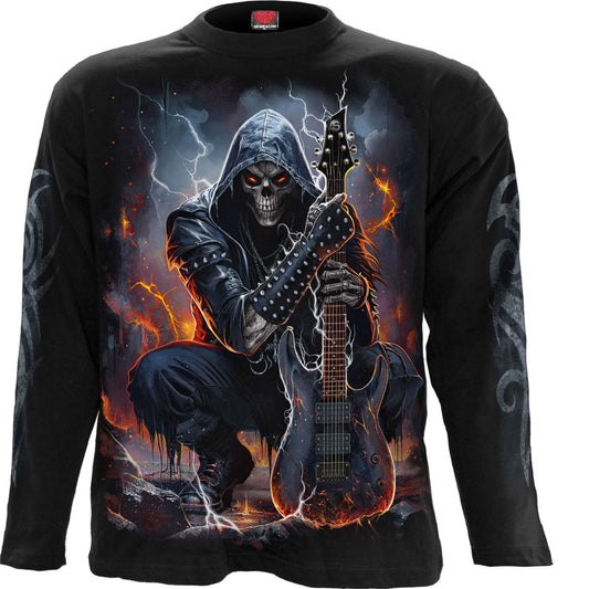 Spiral Long Sleeve T-Shirt: Death Rocker