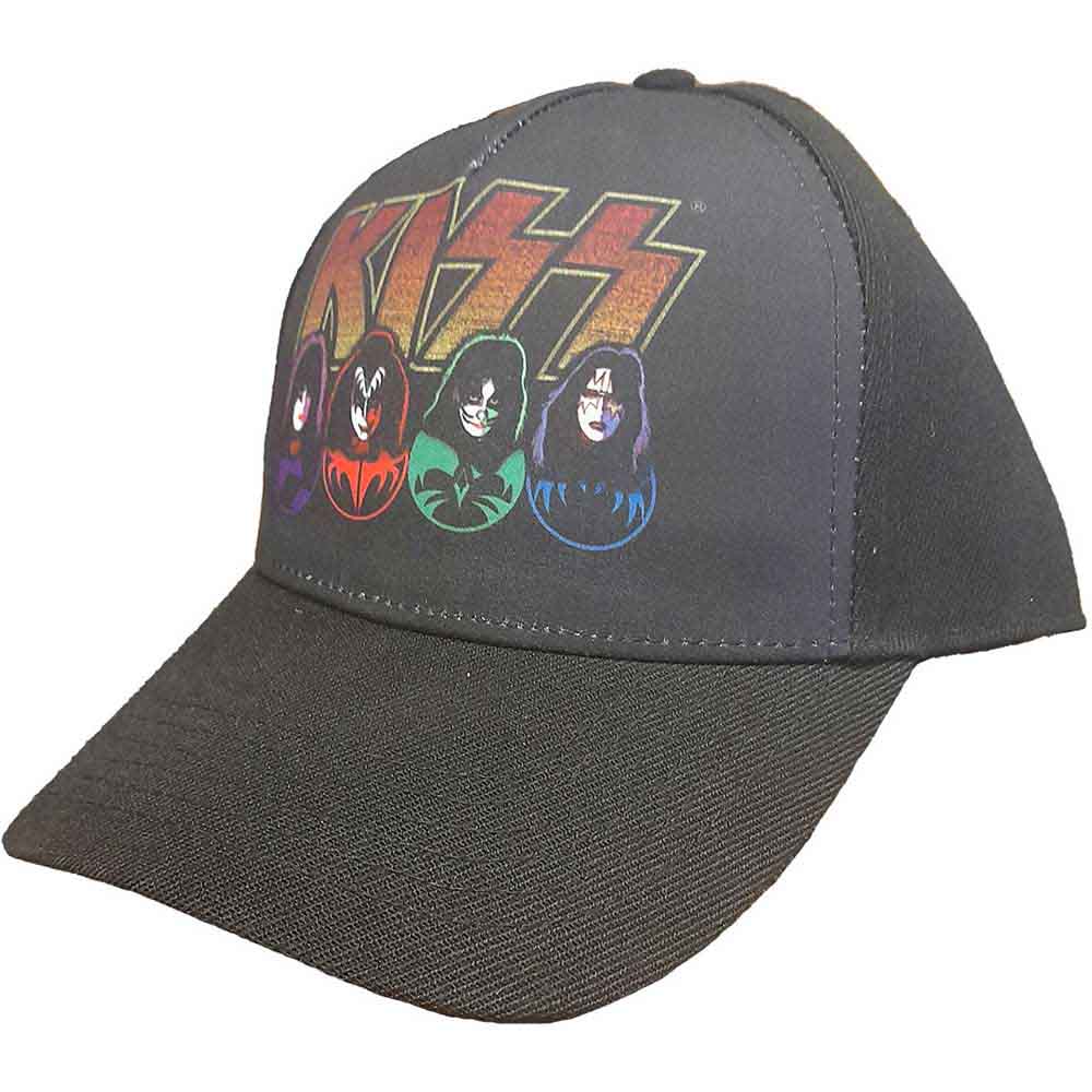 KISS Baseball Cap: Logo - Faces & Icons