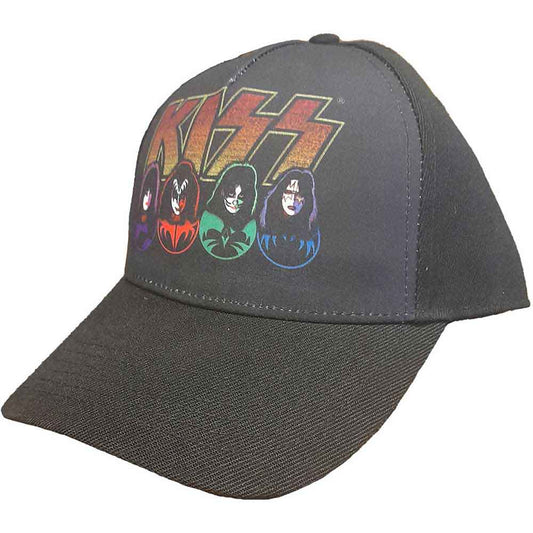 KISS Baseball Cap: Logo - Faces & Icons