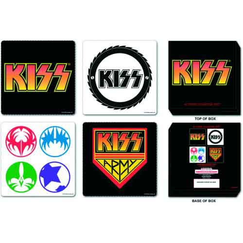 KISS Coaster: 4 Piece Set In Presentation Box