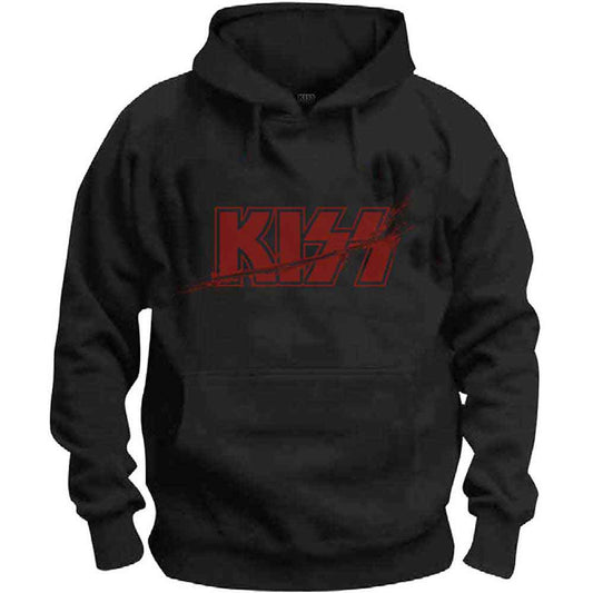 KISS Pullover Hoodie: Slashed Logo