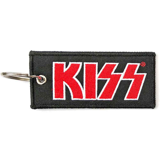 KISS Patch Keychain: Red Logo