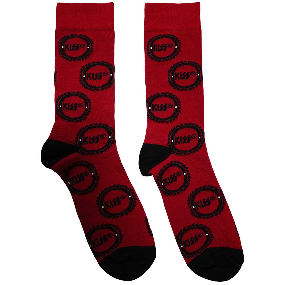 KISS Socks: Buzzsaw Logo Pattern