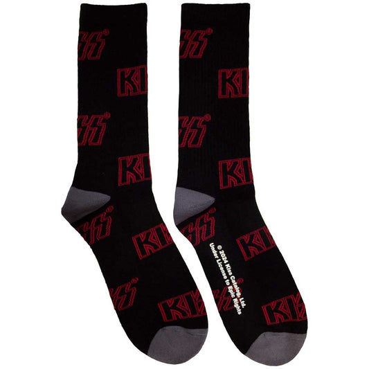 KISS Terry Socks: Logo Pattern