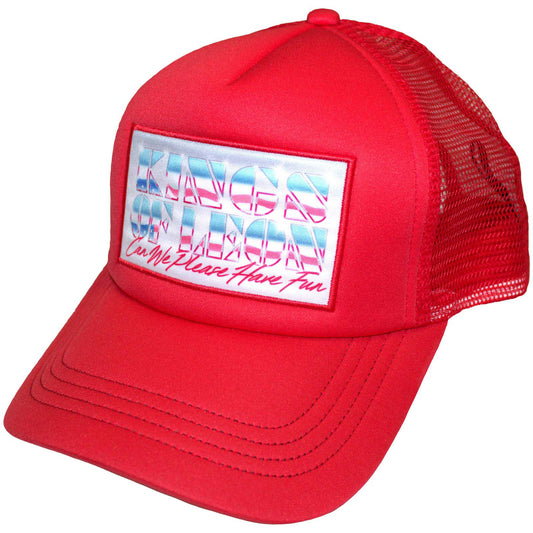 Kings of Leon Baseball Cap: Can We Please Have Fun Border