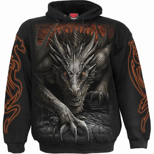 Spiral Pullover Hoodie: Majestic Draco