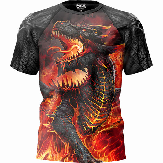 Spiral Sustainable Football T-Shirt: Draconis