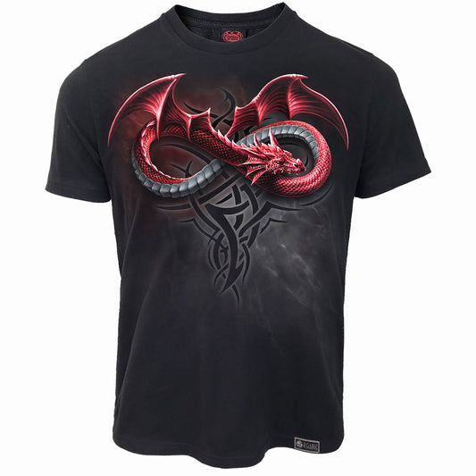 Spiral Organic T-Shirt: Infinity Dragons