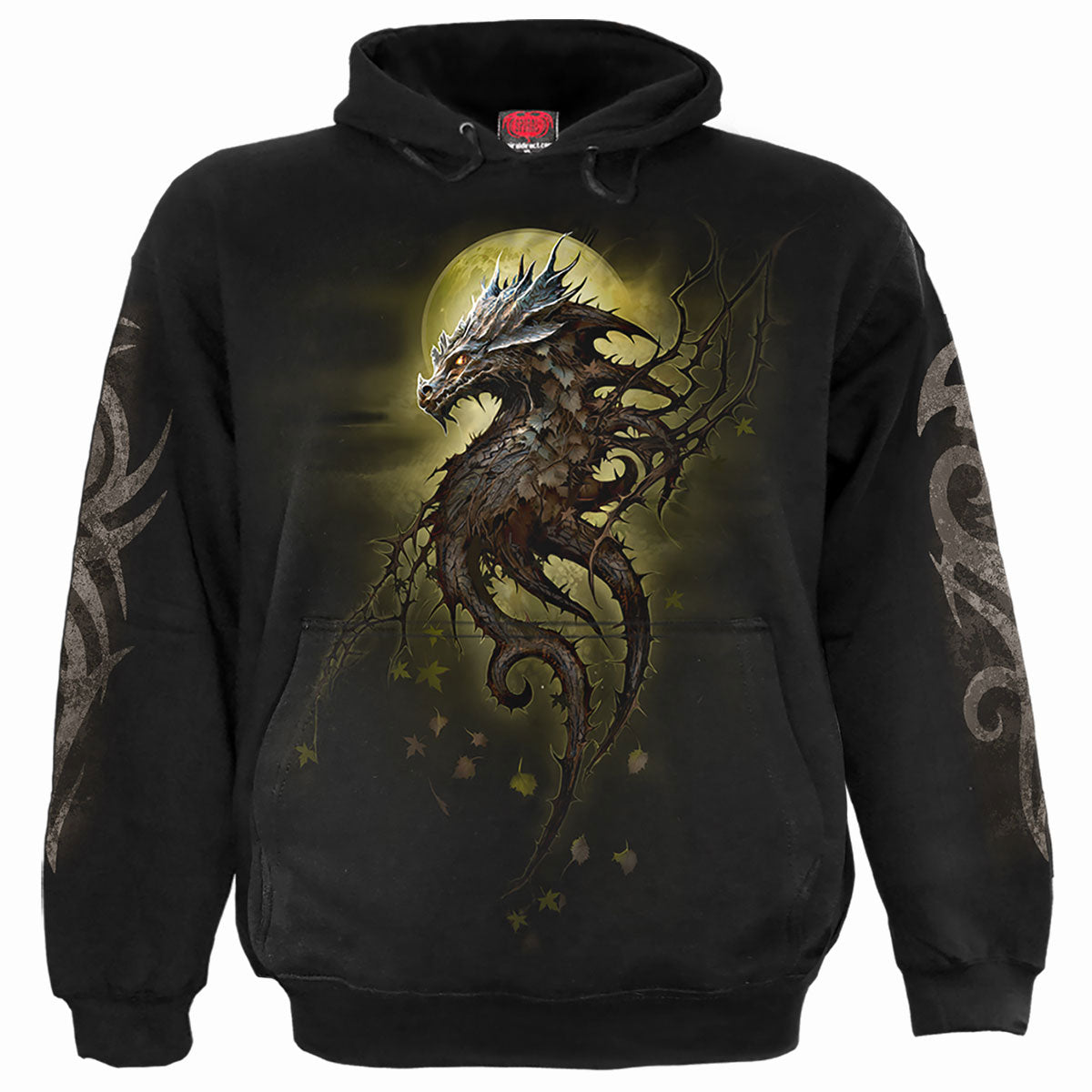 Spiral Pullover Hoodie: Oak Dragon